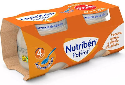 Nutriben Babycreme Potito Apple & Pear für 4m+ 240gr