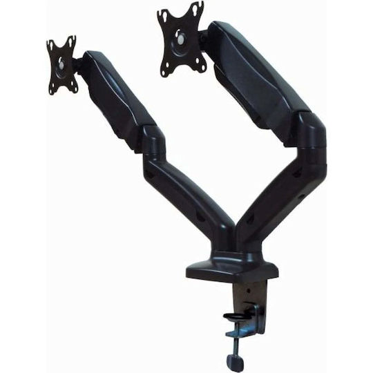 TB Print Stand Desk Mounted for 2 Monitors up to 27" with Arm (TB-MG2)