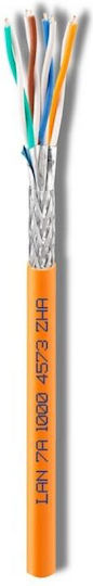 Cavel S/FTP Cat.7a (10Gbps) Καλώδιο Δικτύου Ethernet χωρίς ακροδέκτες 100m Λευκό