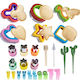 Baby Donkey Set Metal Bread Dough Cutters Vegetable Food Picks 32 Pcs Cutterset-1