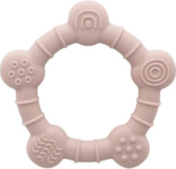 Teething Ring Silicone Queen Mother 8.6x8.3cm Pink