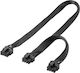Cablu Goobay 8 Pin 2x 6+2 Pin PCIe 59714 23cm Negru – 59714 – Id 116241