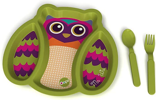 Oops Plastik Kinder Lunchset Mehrfarbig 35.5 x 24 x 2.8cm