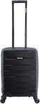 Discovery Cabin Travel Suitcase Black with 4 Wheels