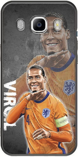 Euro 2024 Virgil Van Dijk Samsung Galaxy J5 2016 Black Tpu Black Silicone