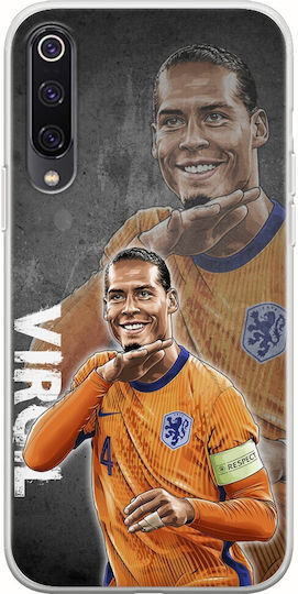 Euro 2024 Virgil Van Dijk Xiaomi Mi 9 Husă flexibilă din silicon transparent TPU