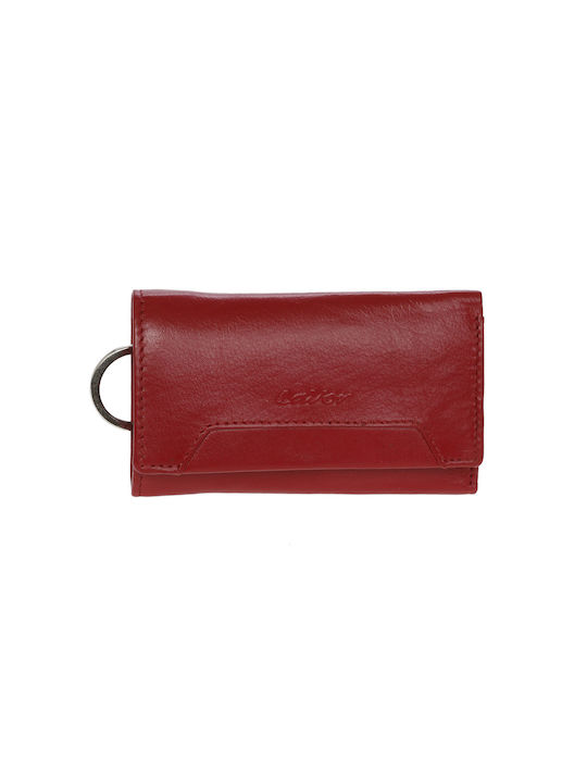 Lavor Men's Leather Wallet with RFID Red