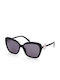 Emilio Pucci Damen Sonnenbrille mit Schwarz Gestell und Gray Linse EP0165 01A