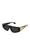 Bottega Veneta Unisex Sunglasses with Black Plastic Frame and Black Lens BV1277S 001