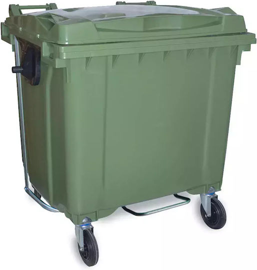 Green City International Plastic Waste Bin 1100lt Green