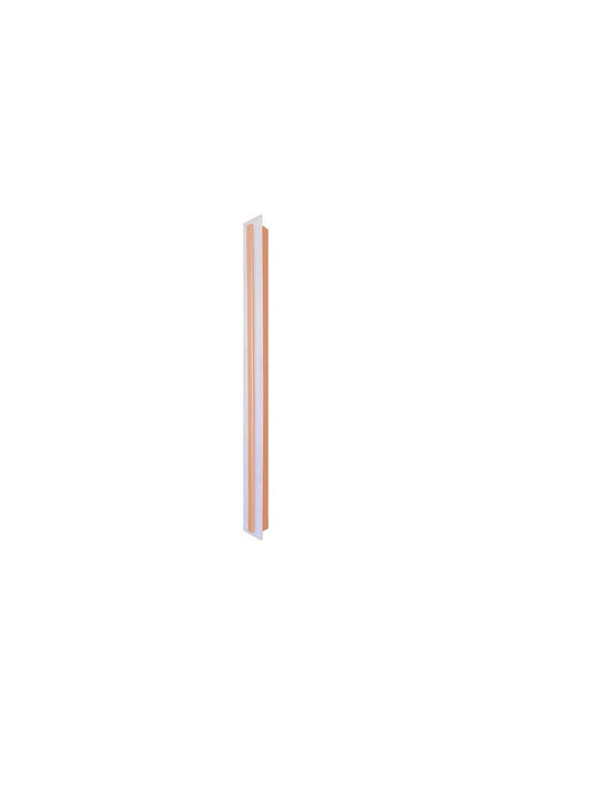Luma Wall Lamp with Integrated LED and Warm White Light Copper Width 80cm