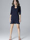 Lenitif Dress Navy Blue