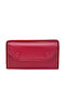 Burgundy Wallet with Detachable Strap