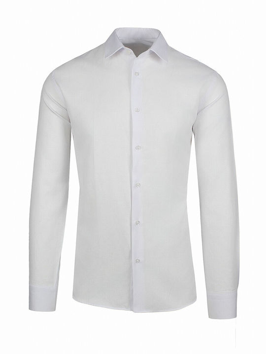 La Pupa Men's Shirt Long Sleeve Cotton White