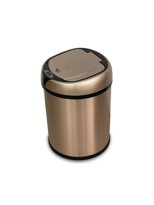 Green City International Metallic Waste Bin with Sensor Gold 8lt