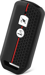 Car Key Cover Case made of with 2 Buttons for Honda in Black Color