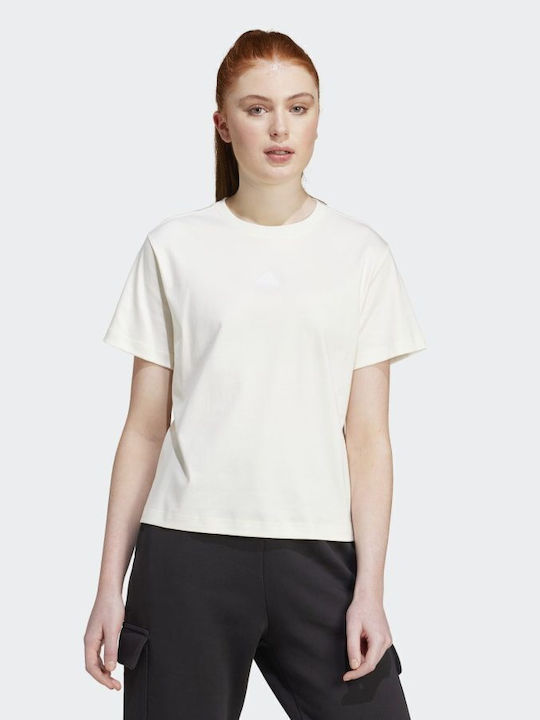 Adidas Damen Sportlich T-shirt Weiß