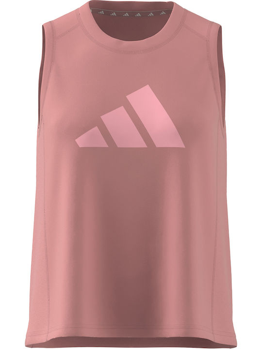 Adidas Γυναικεία Αθλητική Μπλούζα Ροζ