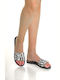 Flache Sandalen für Damen in Schwarz Farbe