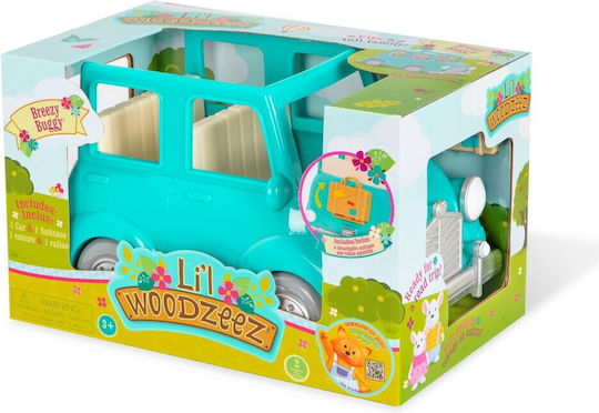 Li'l Woodzeez Grünes Auto Mit Koffer Für 3+ Jahre