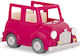Li'l Woodzeez Pink Car With Suitcase για 3+ Ετών