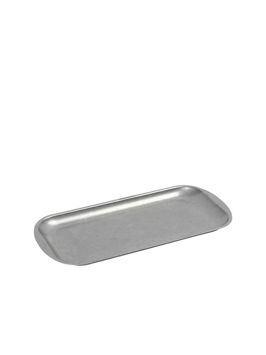 Espiel Snow Teller Untiefe Rechteckig Inox Gray