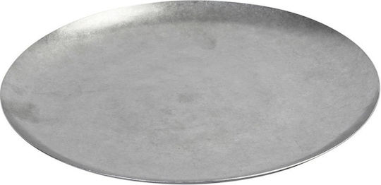 Espiel Snow Πιάτο Ρηχό Inox Γκρι με Διάμετρο 26cm 3τμχ