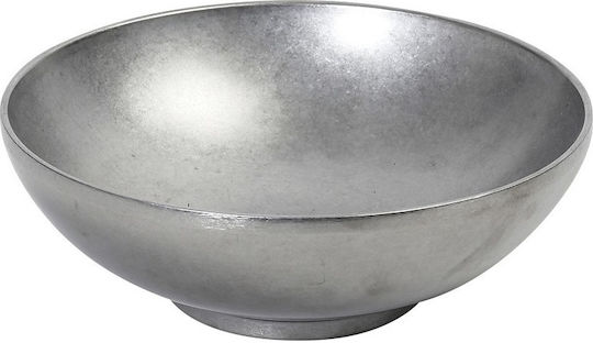 Espiel Snow Πιάτο Βαθύ Inox Ασημί με Διάμετρο 22cm