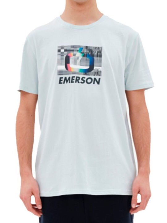 Emerson Тениска Светлосин