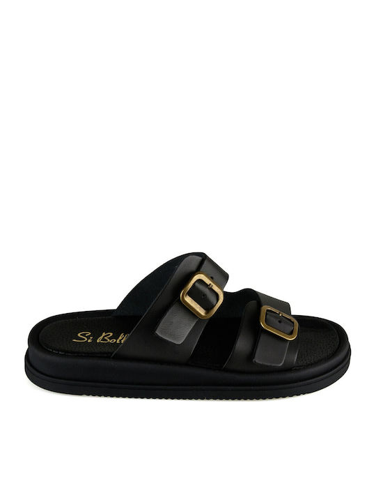 Silia D Δερμάτινα Γυναικεία Σανδάλια Flatforms ...