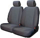 3Lines Front Car Covers 2pcs Towel Black / Gray