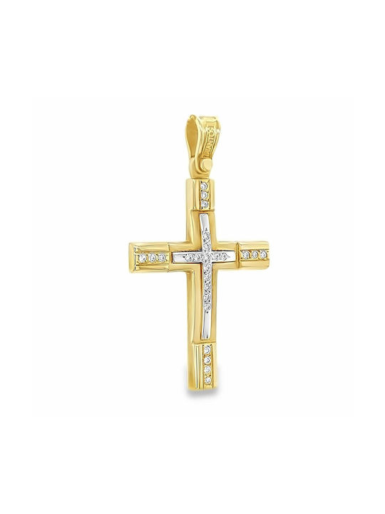 Xryseio Women's Gold Cross 14K