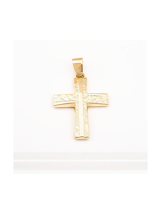 Kosmima Shop Herren Gold Kreuz 14K