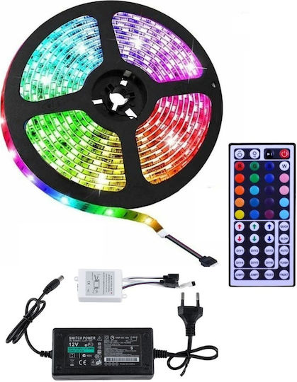 LED-Streifen 12V RGB Licht 5m Typ SMD5050 mit Netzteil