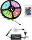 LED Лента 12V RGB Светлина 5м Тип SMD5050 с Захранване