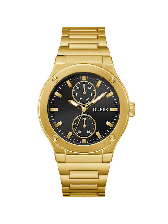 Guess Uhr Batterie mit Gold Metallarmband