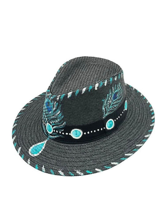 LiebeQueen Wicker Women's Hat Black