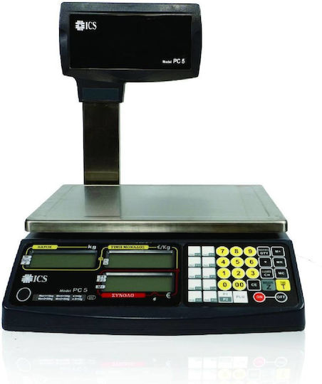 Ishida Electronic Retail Scale with Column with Weighing Capacity of 30kg and Division 10gr