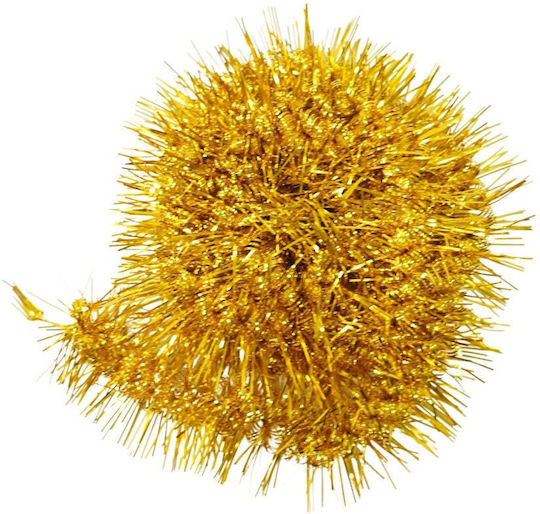 Crăciun Ghirlande Plastică Auriu 200x8cm 1buc