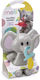 Melii Θήκη Πιπίλας Apple, Elephant με Ζωάκια από Πλαστικό Pink Ears Γκρι