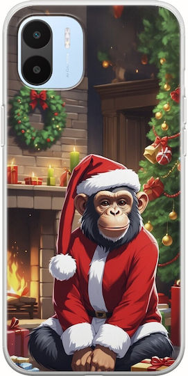 Xmas Животни Шимпанзе Xiaomi Redmi A2 Гъвкав TPU Прозрачен Силикон