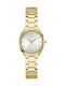Guess Womens Watch 30mm Chronograph Battery With Gold Stainless Steel Bracelet