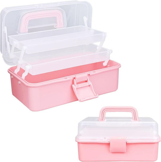 Storage Basket Plastic Pink 1pcs