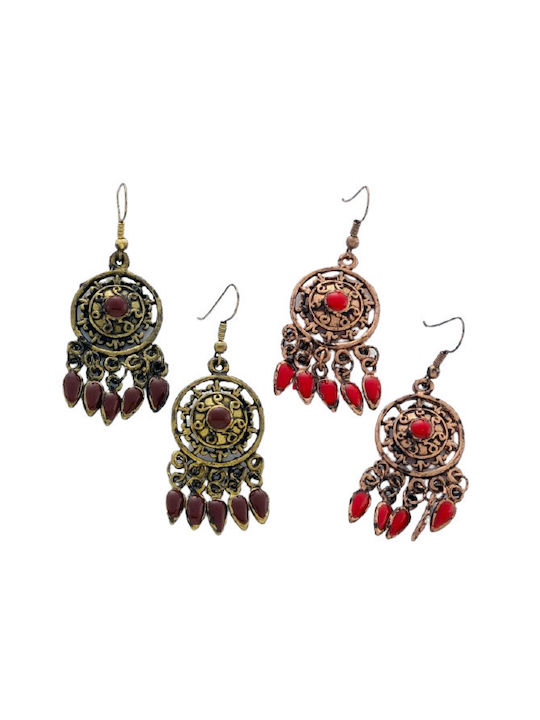 Earrings Pendants Red