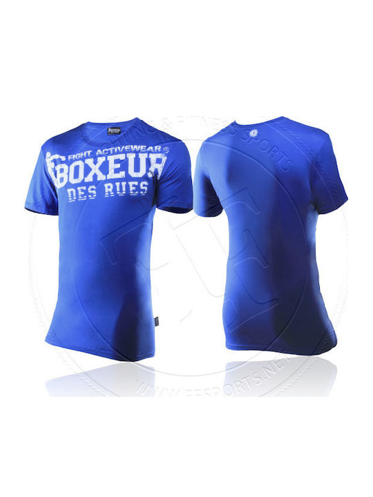 Boxeur Des Rues Ανδρική Κοντομάνικη Μπλούζα BDR-BXT-2486-BL Μπλε