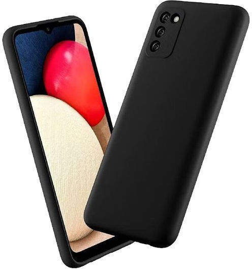 Задна корица Силикон Черен (Samsung Galaxy A02S, Samsung Galaxy A03S)