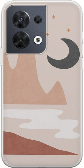 Landscape Moon Oppo Reno 8 5g Flexible Tpu Διάφανη Σιλικόνη