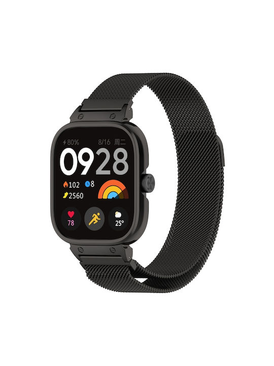 Milanese Curea Oțel inoxidabil Negru (Redmi Watch 4)