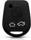 Car Key Cover Case made of with 3 Buttons for Bmw
