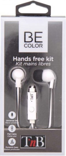 T'nB In-Ear Freisprecheinrichtung Kopfhörer mit Stecker 3.5mm Weiß